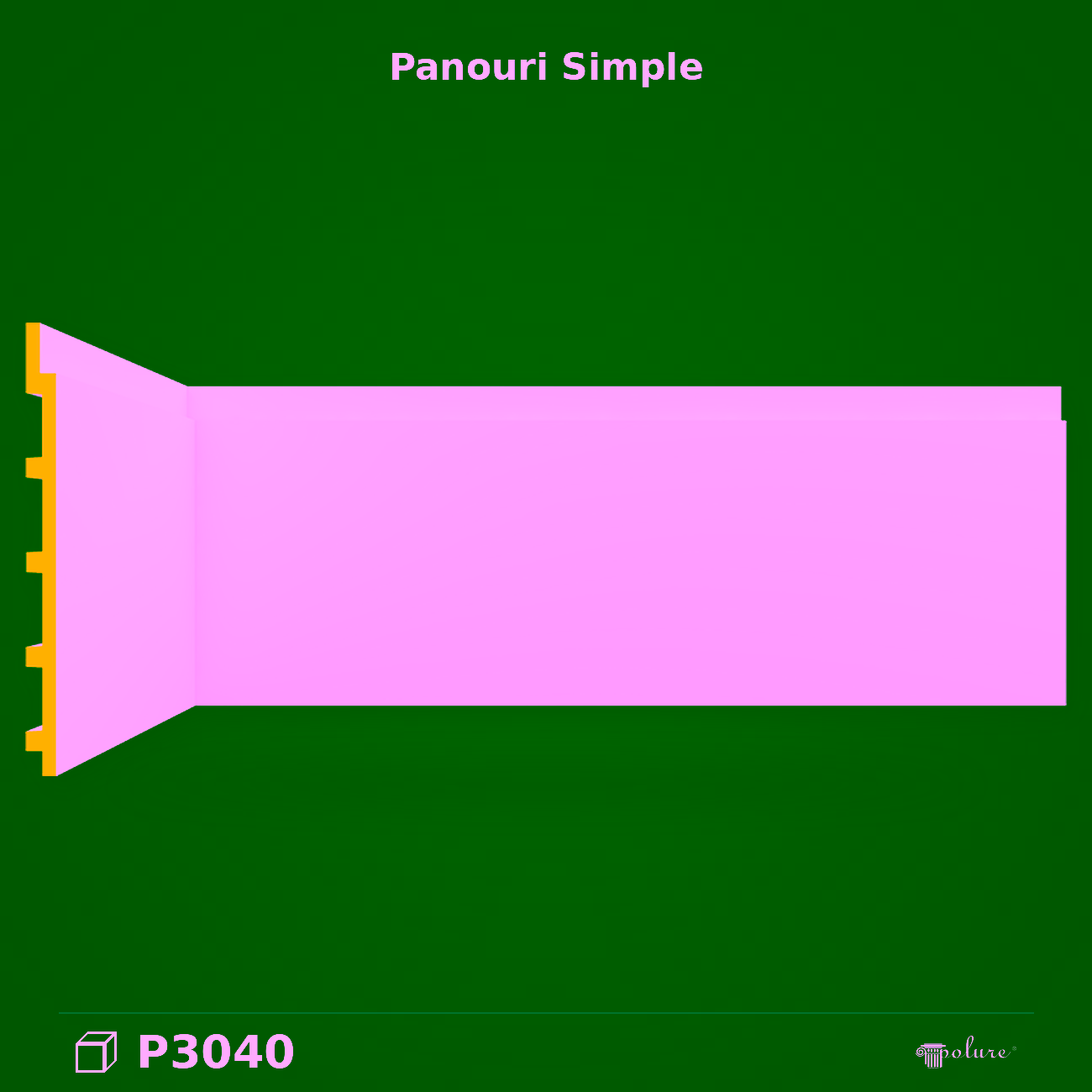 Panou Decorativ 3D din Poliuretan 45×250 cm Perete