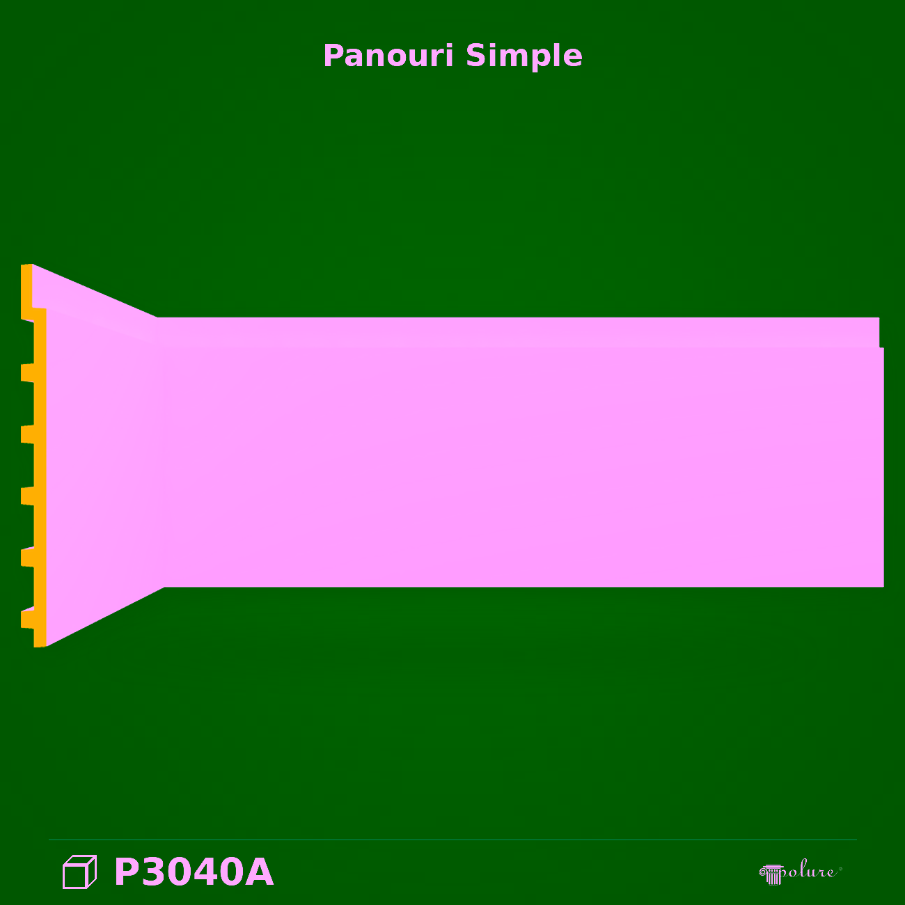 Panou Decorativ Perete Poliuretan P3040A 45×240 cm