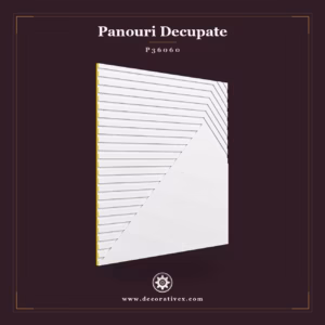 Panou Decorativ Poliuretan 60x60 cm Decupat Geometric P36060