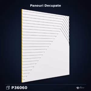 Panou Decorativ Poliuretan 60x60 cm Decupat Geometric P36060
