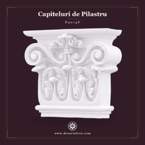 Capitel Pilastru Sculptat din Poliuretan 7x21x19 cm