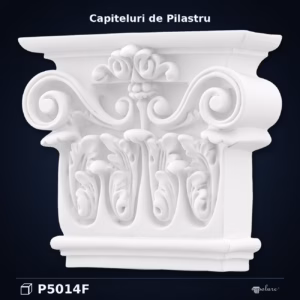 Capitel Pilastru Sculptat din Poliuretan 7x21x19 cm