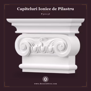 Capitel Pilastru Poliuretan Ionic Volute 6x21x15 cm