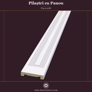 Pilastru Poliuretan 3x15x240 cm cu Panou Decorativ Neted