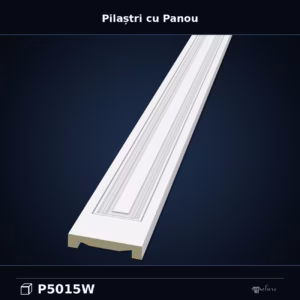 Pilastru Poliuretan 3x15x240 cm cu Panou Decorativ Neted