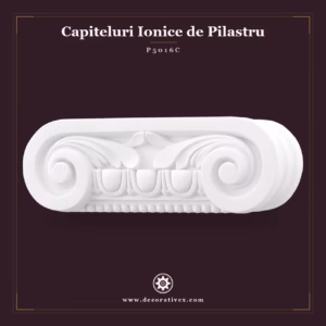 Capitel Pilastru Ionic Poliuretan Decorativ 7x24x8 cm