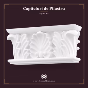 Capitel de Pilastru Poliuretan Motif Relief 6x23x11 cm