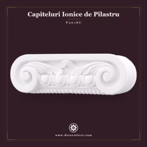 Capitel Ionic din Poliuretan 6x26x8 cm Model Pilastru
