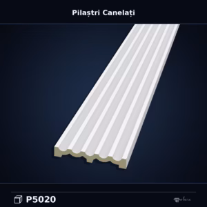 Pilastru Canelat Decorativ din Poliuretan 3x20x240 cm