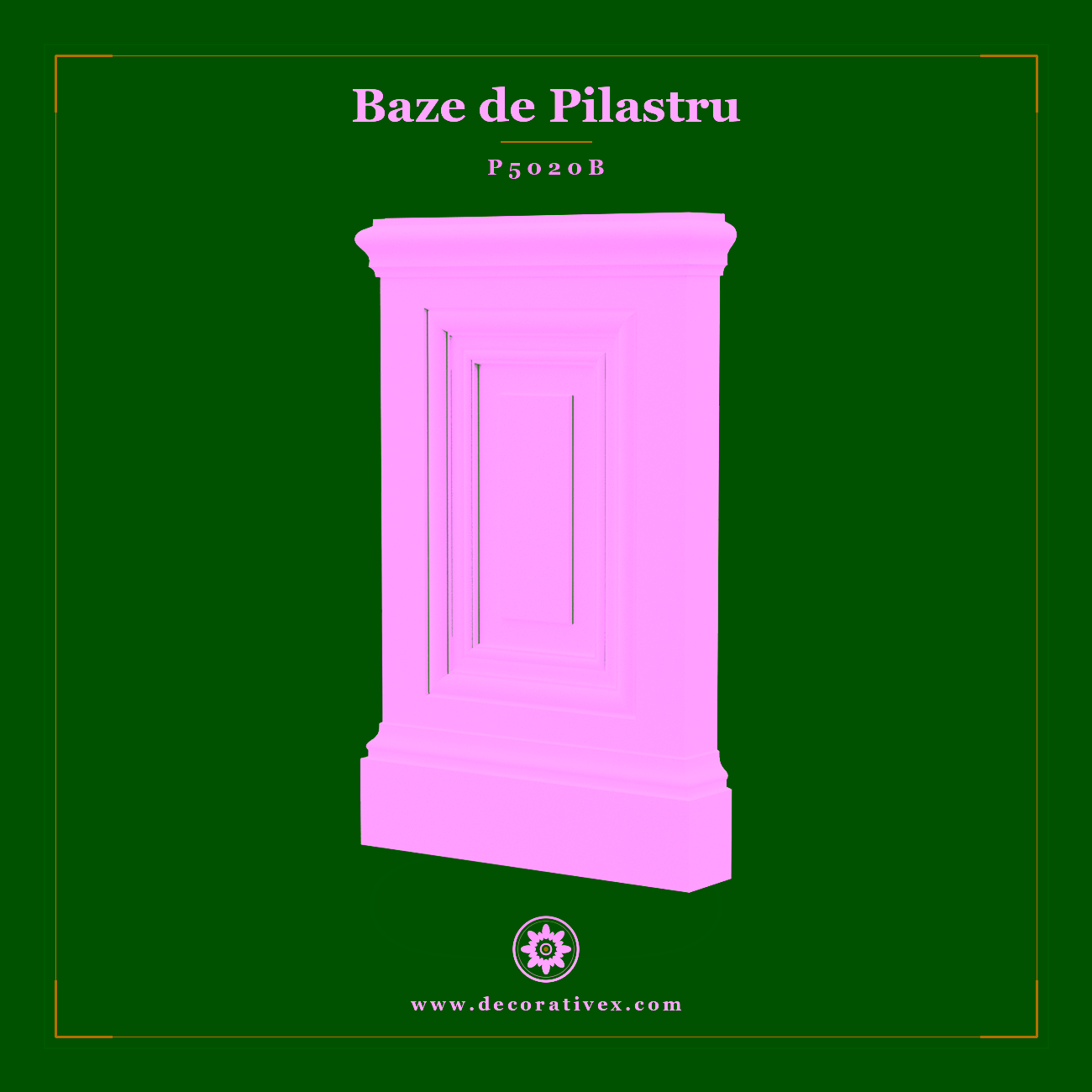 Baza Coloana Pilastru din Poliuretan 4x23x36 cm