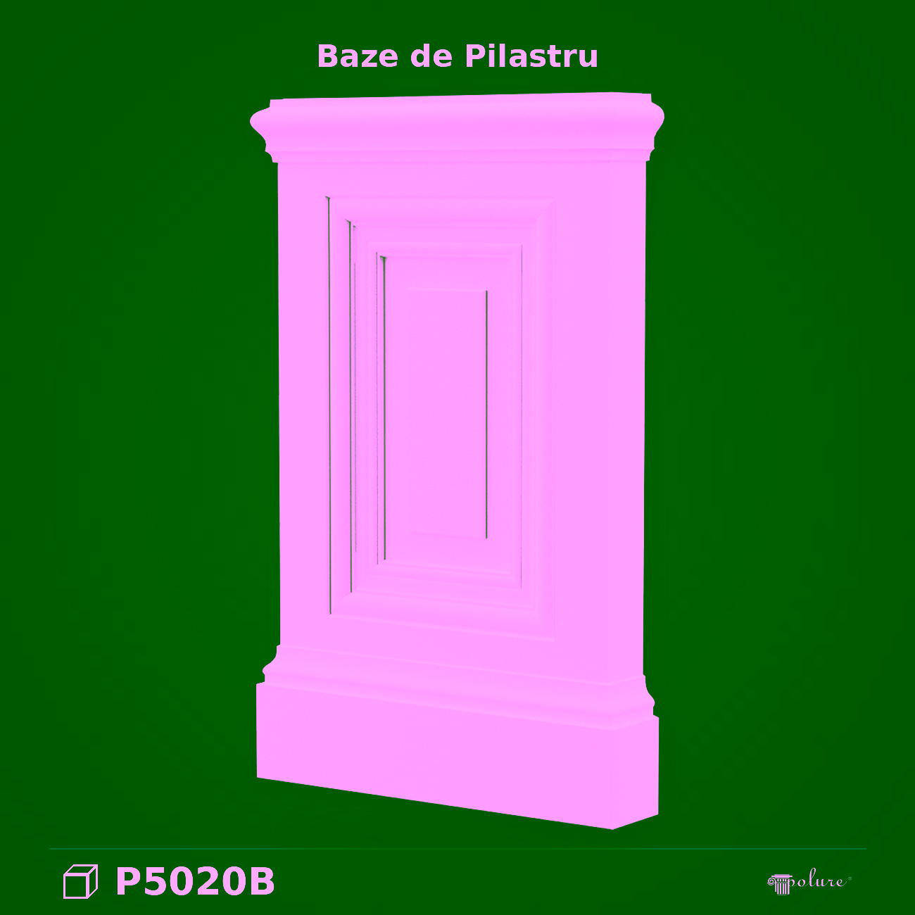 Baza Coloana Pilastru din Poliuretan 4x23x36 cm