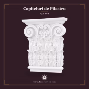Capitel Pilastru Decorativ Poliuretan 6x27x31 cm Motive Clasice