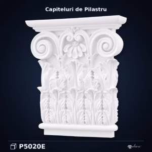 Capitel Pilastru Decorativ Poliuretan 6x27x31 cm Motive Clasice