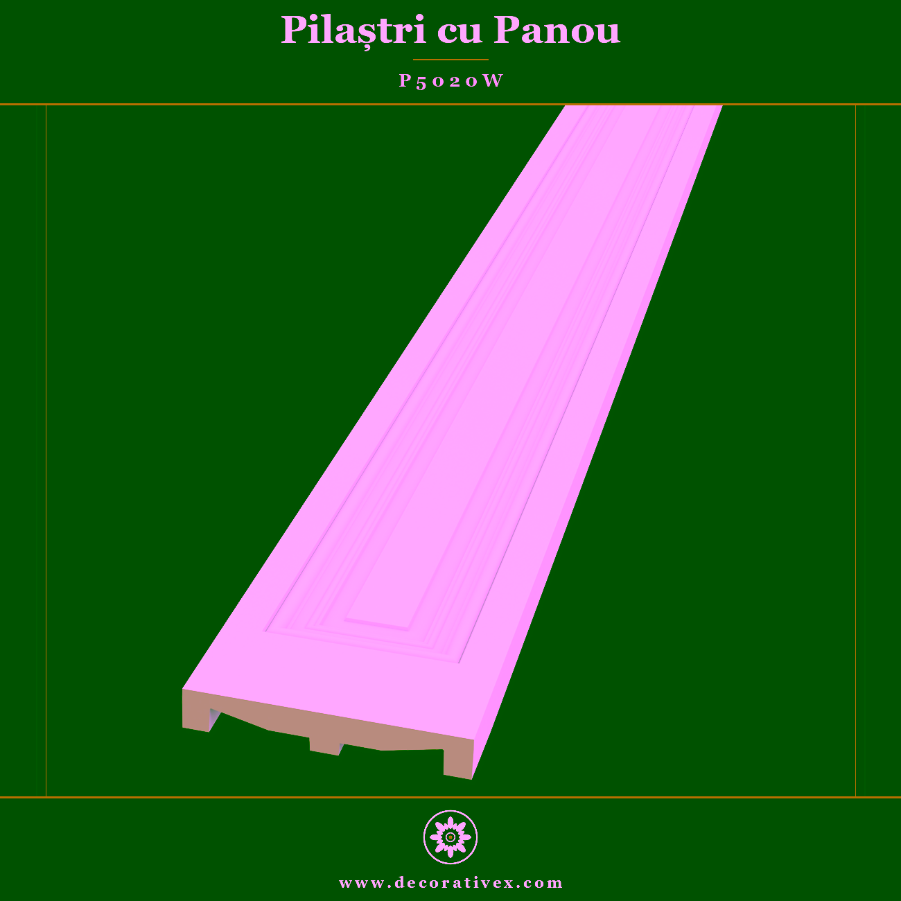 Pilastru Decorativ Panou din Poliuretan 20×240 cm
