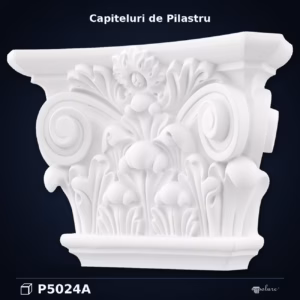 Capitel Pilastru din Poliuretan 13x43x31 cm cu Acant