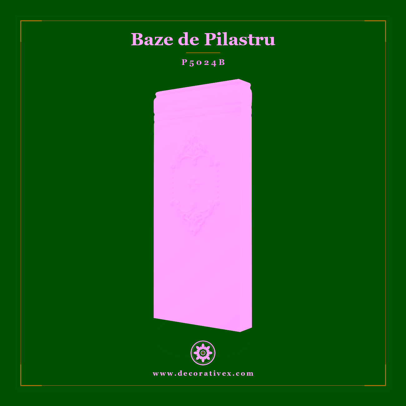 Baza Pilastru Decorativa din Poliuretan 7x29x65 cm