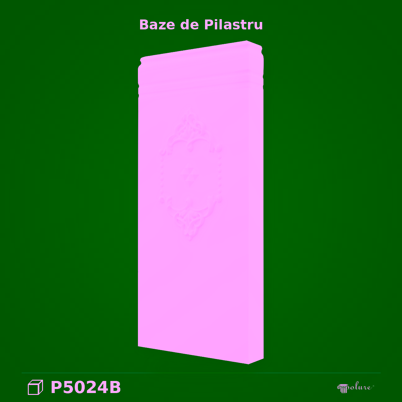 Baza Pilastru Decorativa din Poliuretan 7x29x65 cm