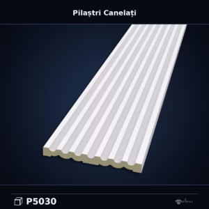 Pilastru Decorativ Canelat din Poliuretan 3x30x240 cm
