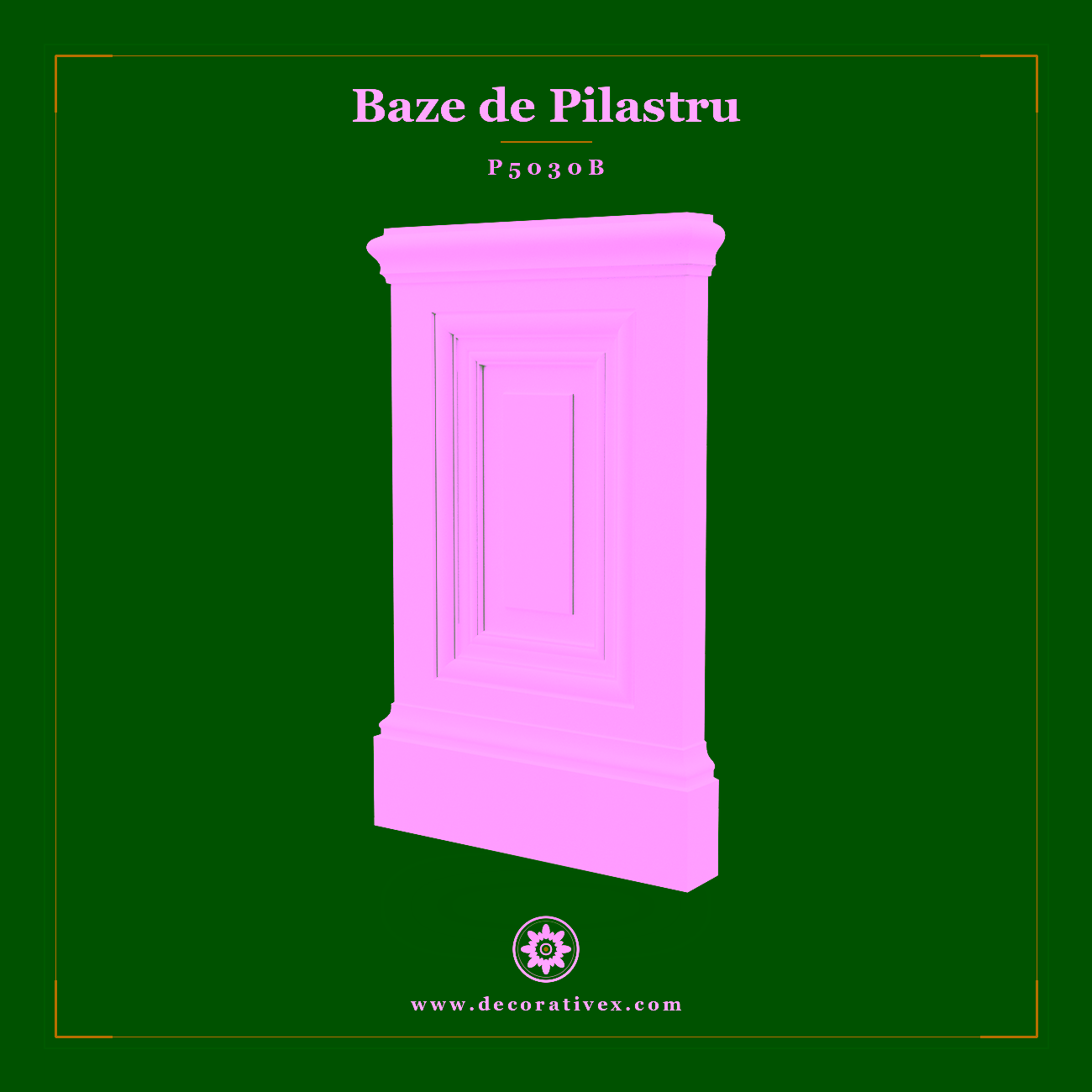 Baza Pilastru Poliuretan 5x34x56 cm P5030B Decorative
