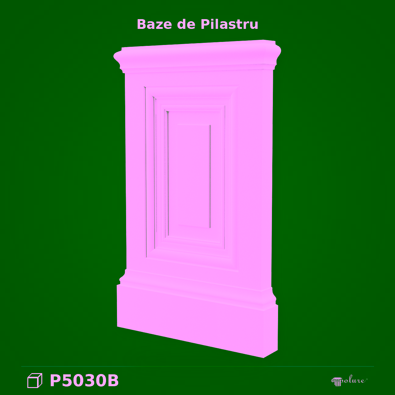 Baza Pilastru Poliuretan 5x34x56 cm P5030B Decorative