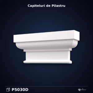 Capitel Pilastru Decorativ 10x43x19 cm Poliuretan