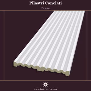 Pilastru Canelat din Poliuretan 4x40x240 cm Decorativex