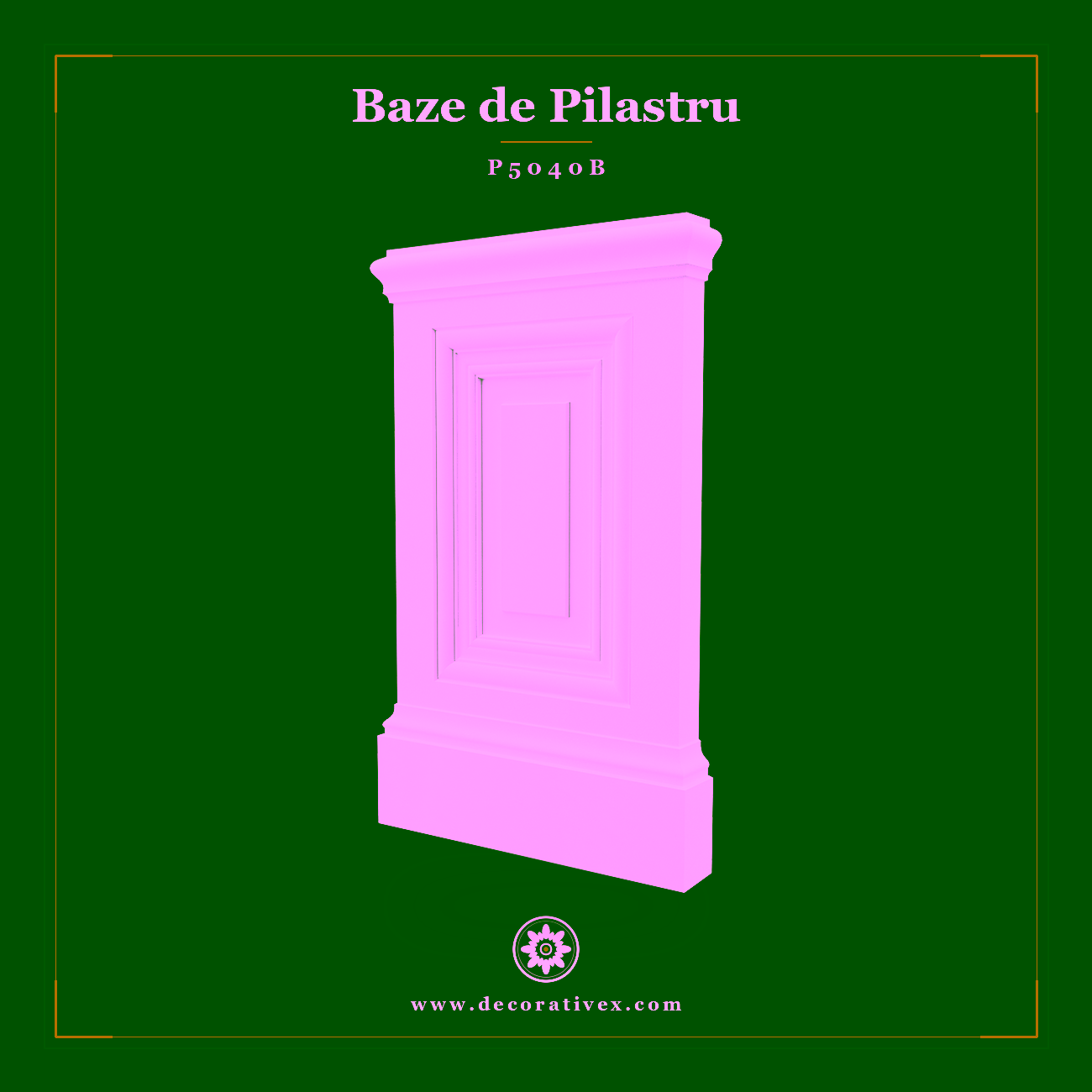 Bază Pilastru Poliuretan 7x45x75 cm Profilat
