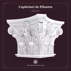 Capitel Pilastru Corintic din Poliuretan 72x72x56 cm
