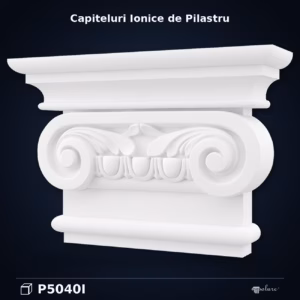 Capitel Pilastru Ionic din Poliuretan 15x60x41 cm