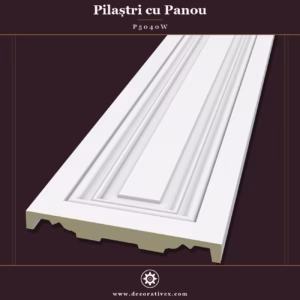 Pilastru din Poliuretan cu Motiv Panou 4x40x240 cm