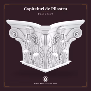 Capital de Pilastru din Poliuretan 57x114 cm Model Acant