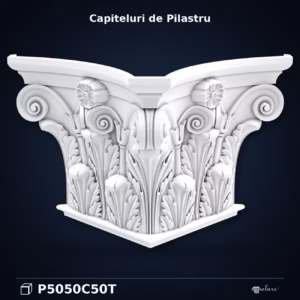 Capital de Pilastru din Poliuretan 57x114 cm Model Acant