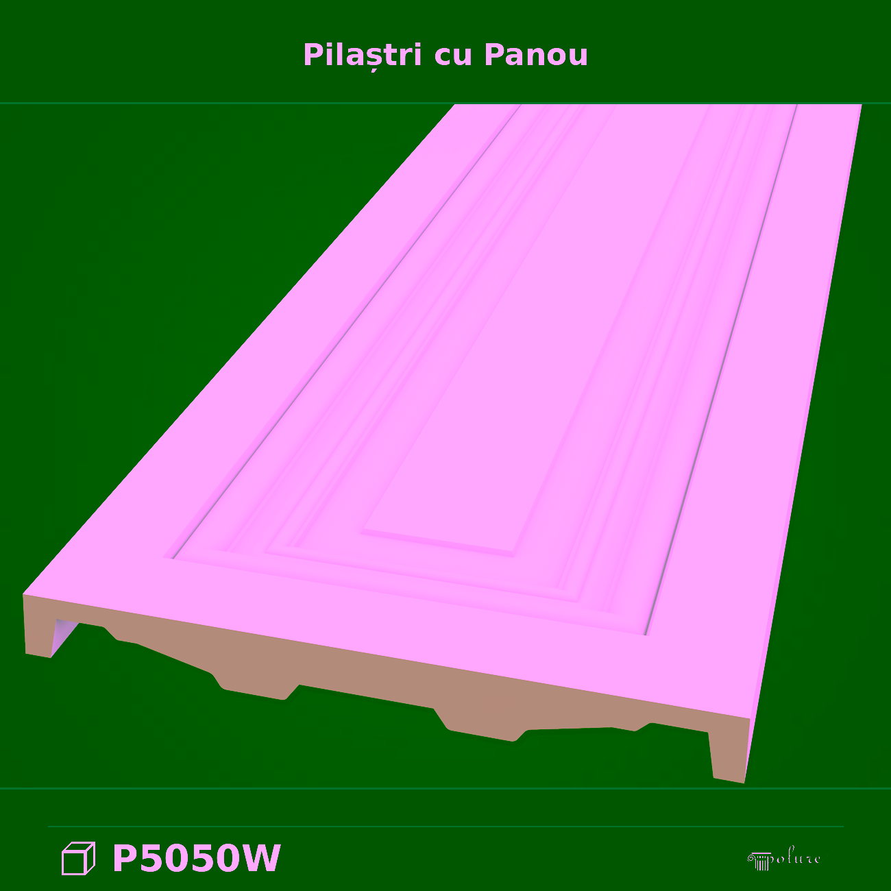 Pilastru din Poliuretan Panou Decorativ 5x50x240 cm