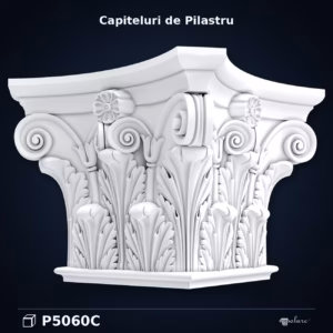 Capitel Poliuretan Coloană Pilastru 108x108 cm Acant