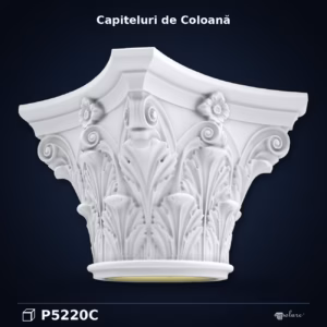Capiteliu Coloana Poliuretan 36x36 cm Clasic