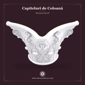 Capitel de Coloană Decorativ din Poliuretan 34x69 cm