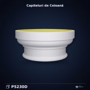 Capitel Coloană Poliuretan 43x43x19 cm cu Frunze Acant