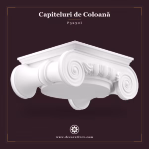Capitel Ionic din Poliuretan 36x47x19 cm Decorativ