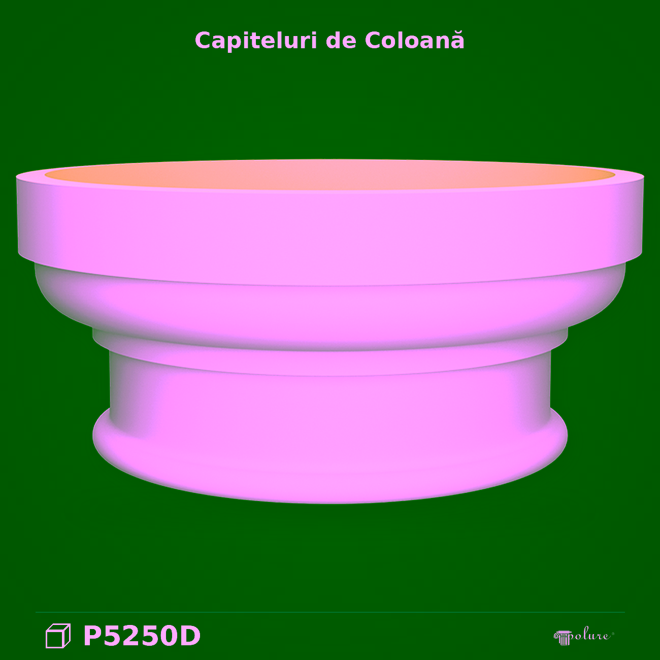 Capiteliu Decorativ din Poliuretan 70×70 cm Classique