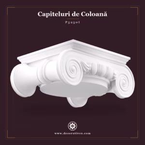 Capitel Ionic din Poliuretan 85x85x69 cm Decorativ