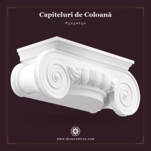 Capitel de Coloană Ionic din Poliuretan 85cm Motiv Spirale