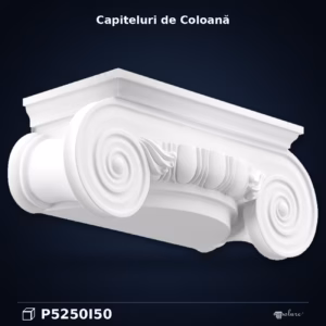 Capitel de Coloană Ionic din Poliuretan 85cm Motiv Spirale