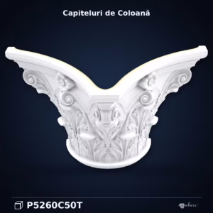 Capital de Coloană Poliuretan Corintic cu Frunze de Acant