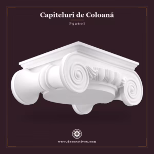 Capitel Ionic din Poliuretan pentru Coloane 70x93 cm
