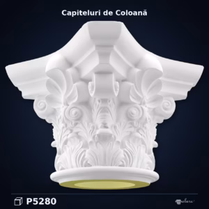 Capitel Coloană Corintic din Poliuretan 128x128 cm