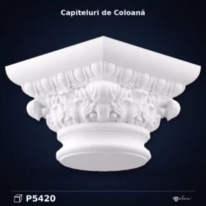 Capitel Coloană Poliuretan 36x36 cm Model Acant