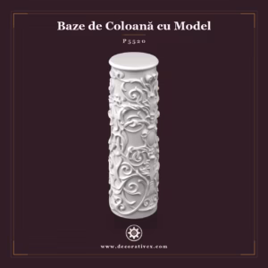 Bază de Coloană din Poliuretan Sculptată 26x24x69 cm