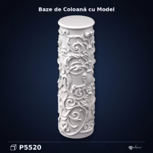 Bază de Coloană din Poliuretan Sculptată 26x24x69 cm