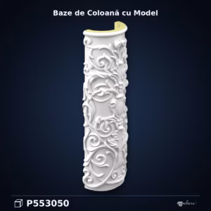 Semicoloană Decorativă din Poliuretan Cu Relief 19x36 cm