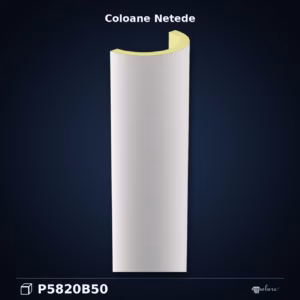 Jumătate de Coloană Netedă din Poliuretan 10x20x240 cm